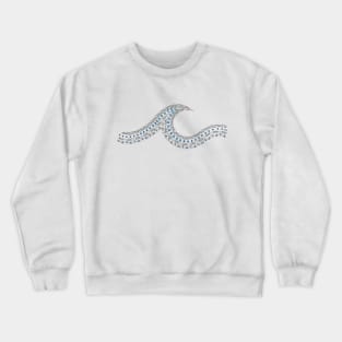 Tribal Blue Wave Crewneck Sweatshirt